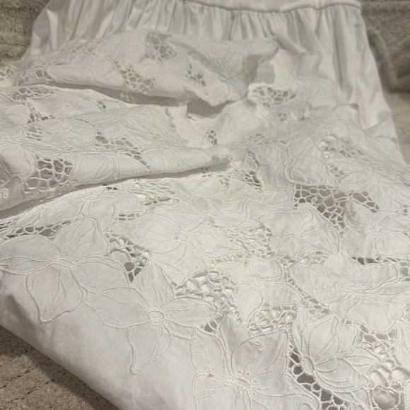 Nordstrom embroidered sleeveless mixed media sundress - Picture 4 of 6